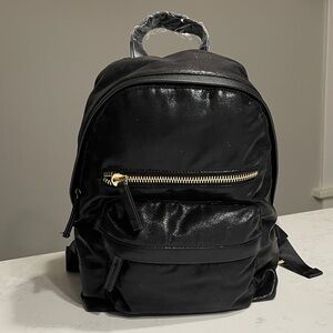 NWT Forever 21 Black Backpack with Gold Hardware